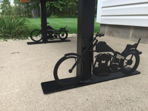 Plasma Cut Motorcycle Bench Frame